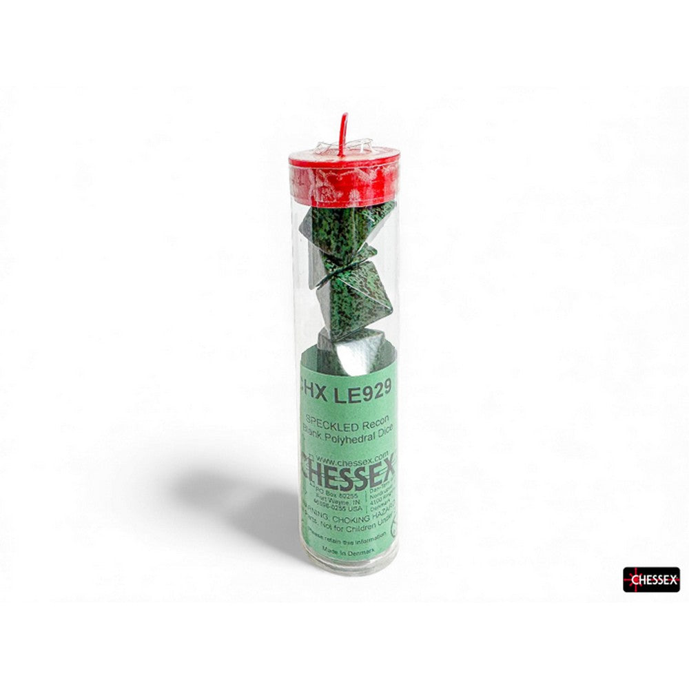 PREORDER CHX LE929 Speckled Polyhedral Recon Set of 6 Blank Dice