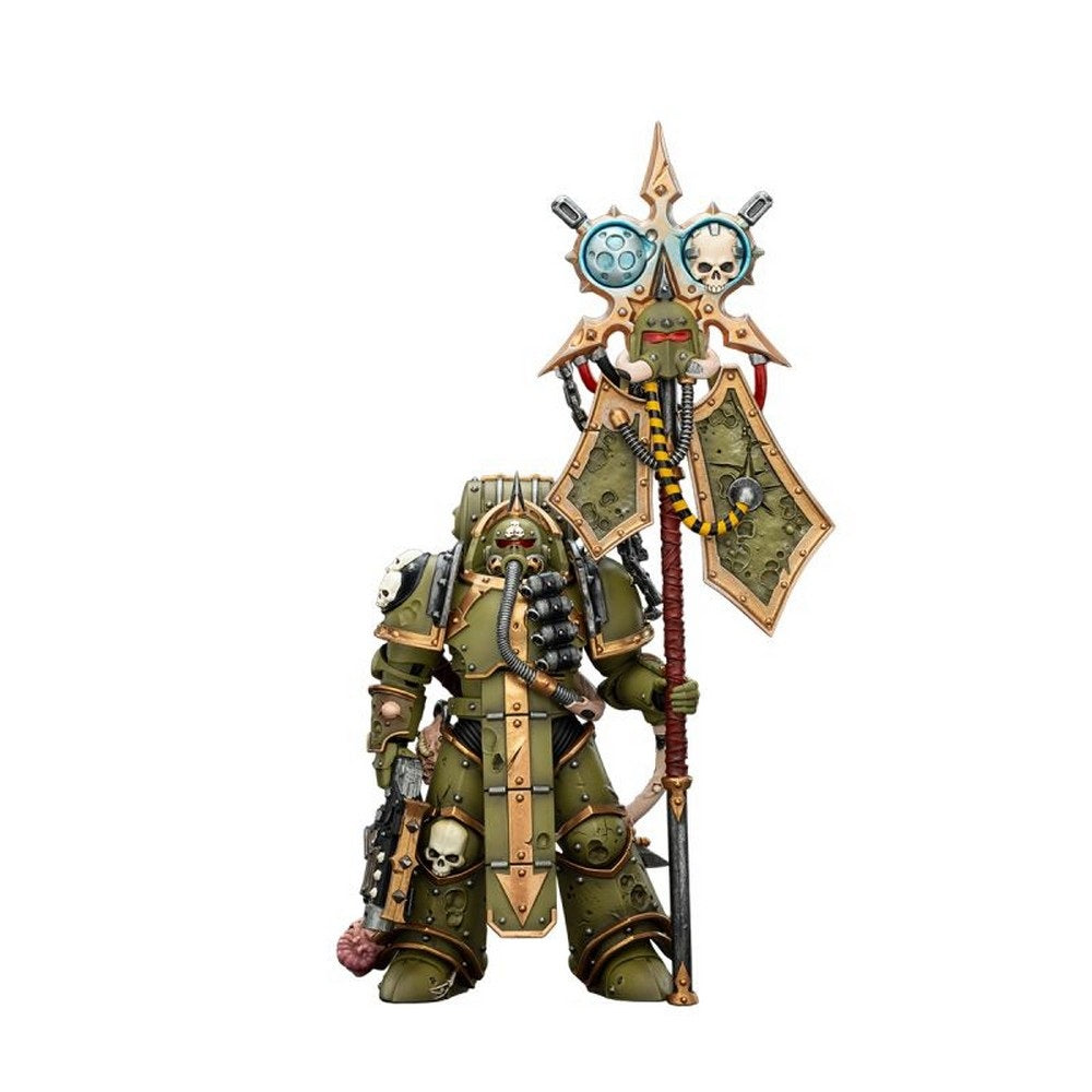 PREORDER Warhammer Collectibles: 1/18 Scale Death GuardPlague Marine Icon bearer
