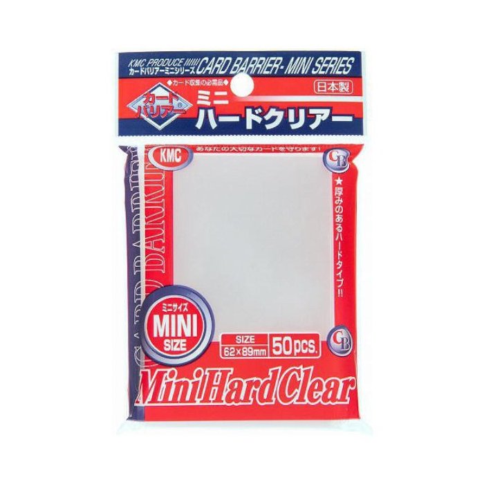 KMC: Mini Sleeves  Hard Clear