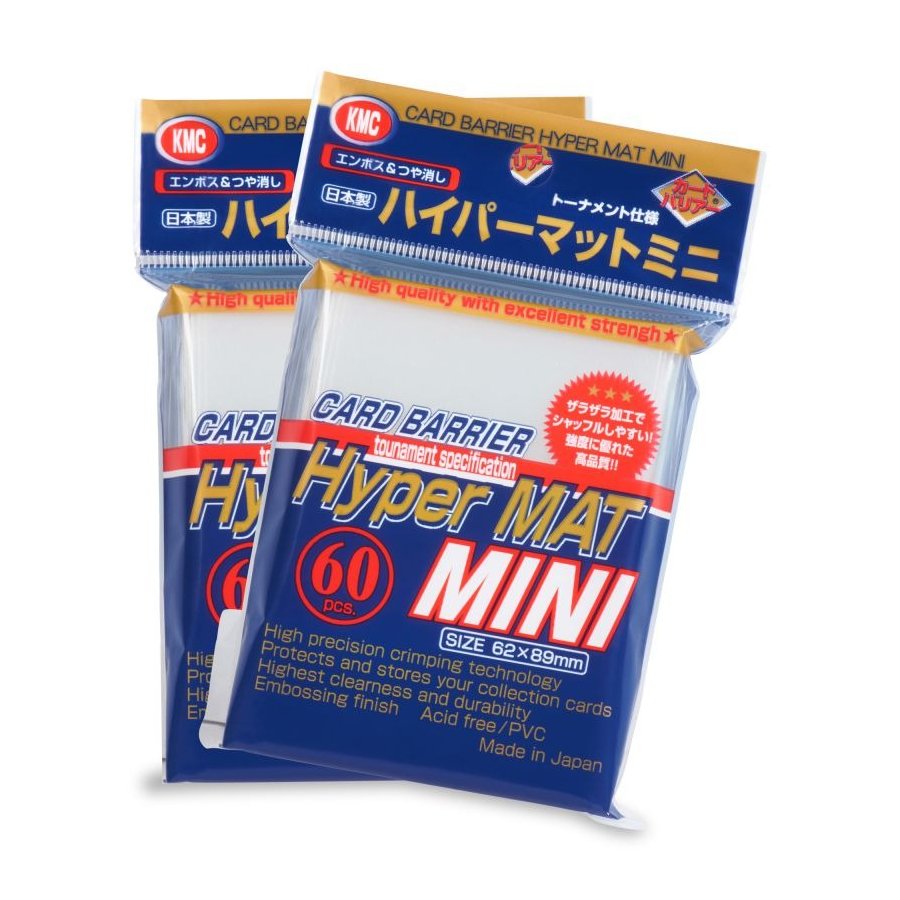 KMC: Mini Sleeves  Hyper MAT: Clear