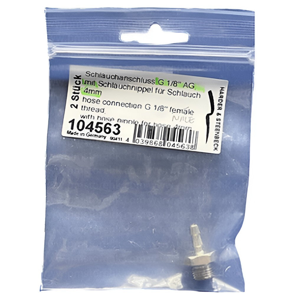 PREORDER H&S Airbrushes - hose connection G 1/8 female thread - with hose nipple for hose 4mm