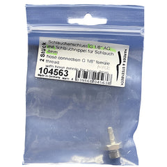 PREORDER H&S Airbrushes - hose connection G 1/8 female thread - with hose nipple for hose 4mm