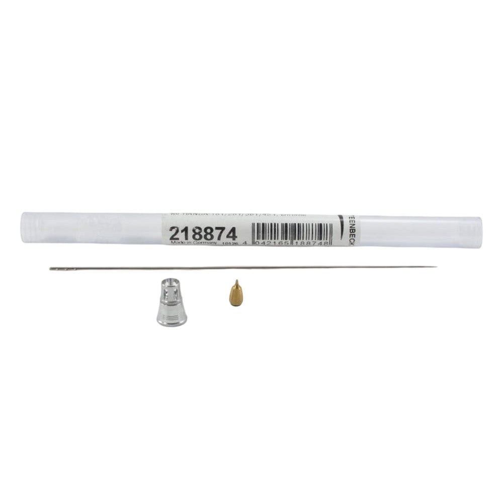 PREORDER H&S Airbrushes - nozzle set 0.4mm - chrome - for HANSA 181 - 281 - 381 + 451