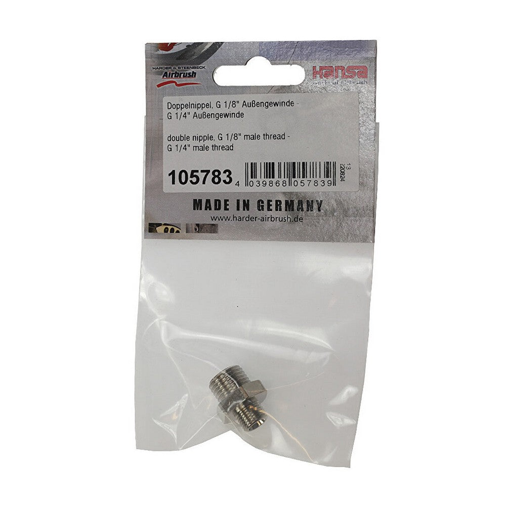 PREORDER H&S Airbrushes - double nipple - G 1/8 male thread - G 1/4 male thread