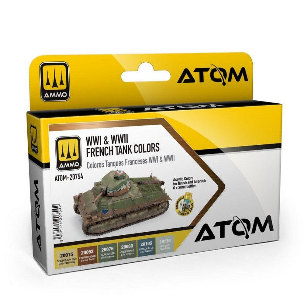 PREORDER Ammo by MIG - Atom Color - WWI & WW2 French Tank Colors Set