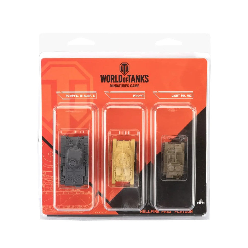 PREORDER World of Tanks  Hellfire Pass Tank Platoon (Panzer III E - Light Mk VI - M14/41)