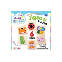 Puzzle - BMS - Animal Jigsaws Wooden 6 Pack