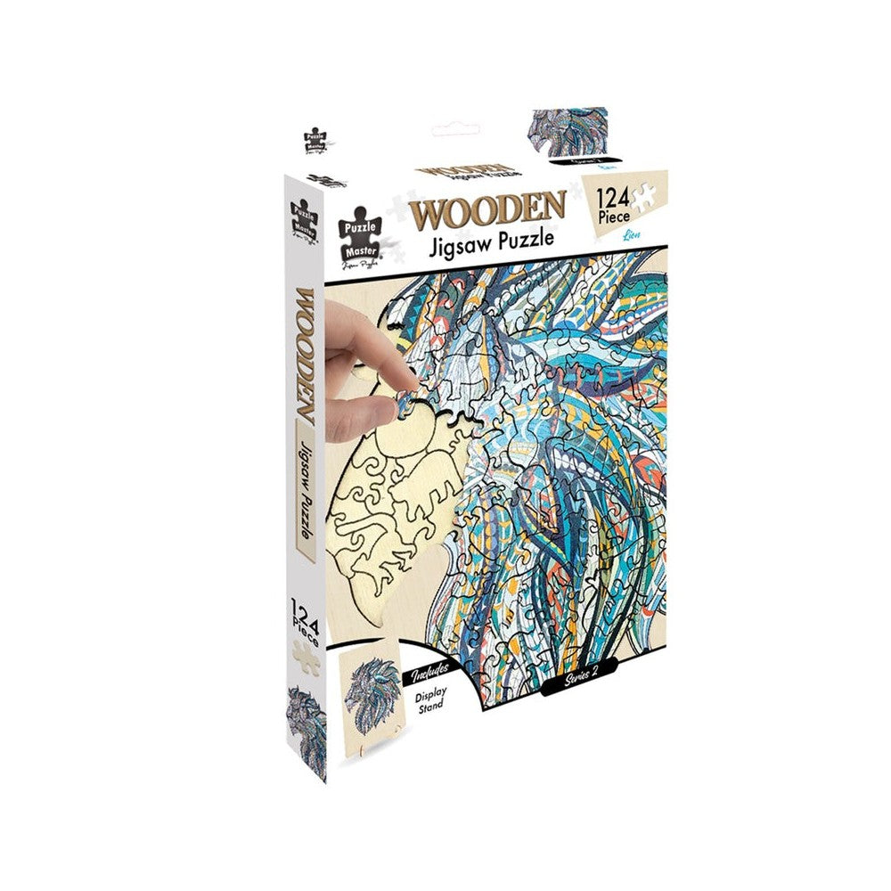 Puzzle - BMS - Lion 2 Wooden Jigsaw 124Pc