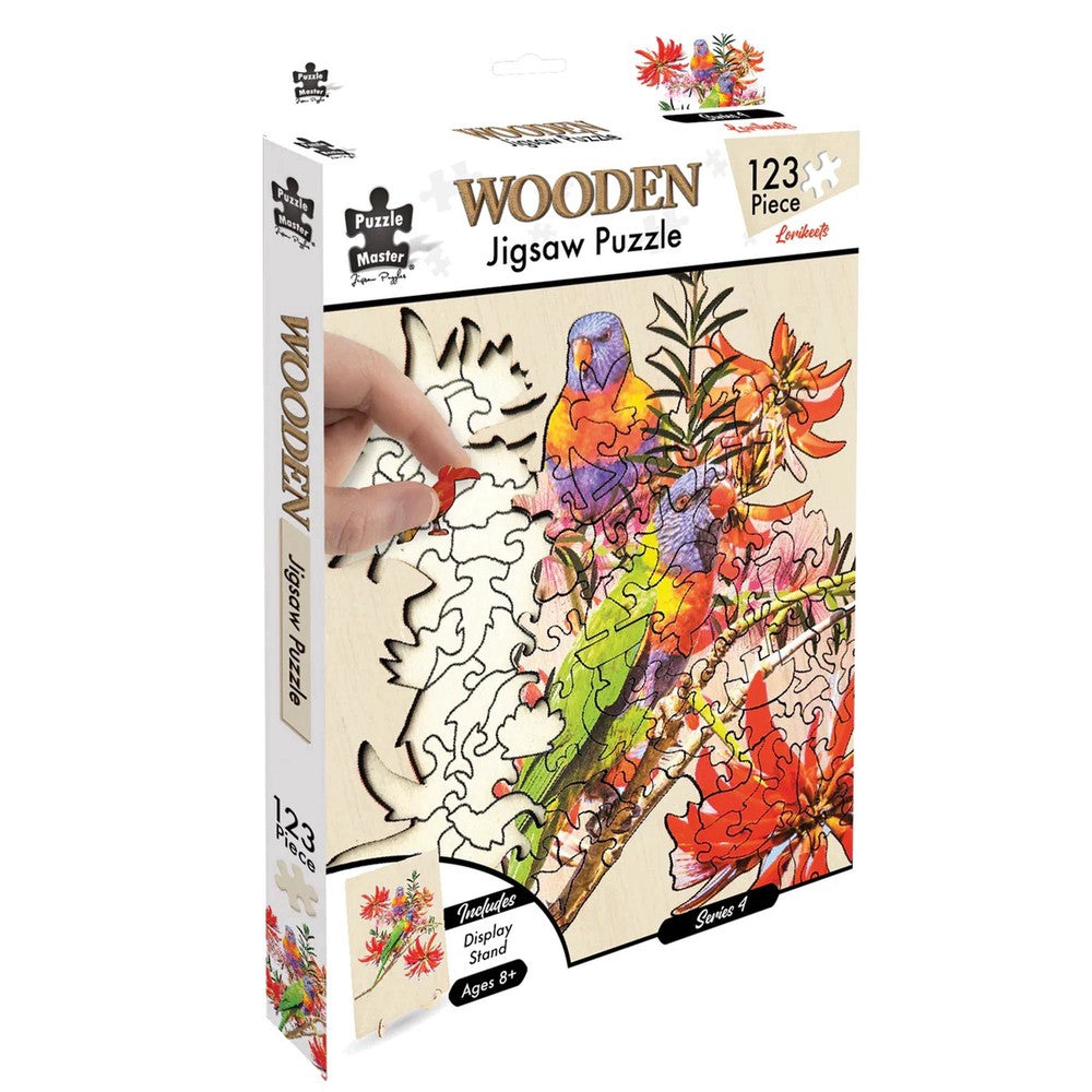 Puzzle - BMS - Lorikeets Wooden Jigsaw 123Pc
