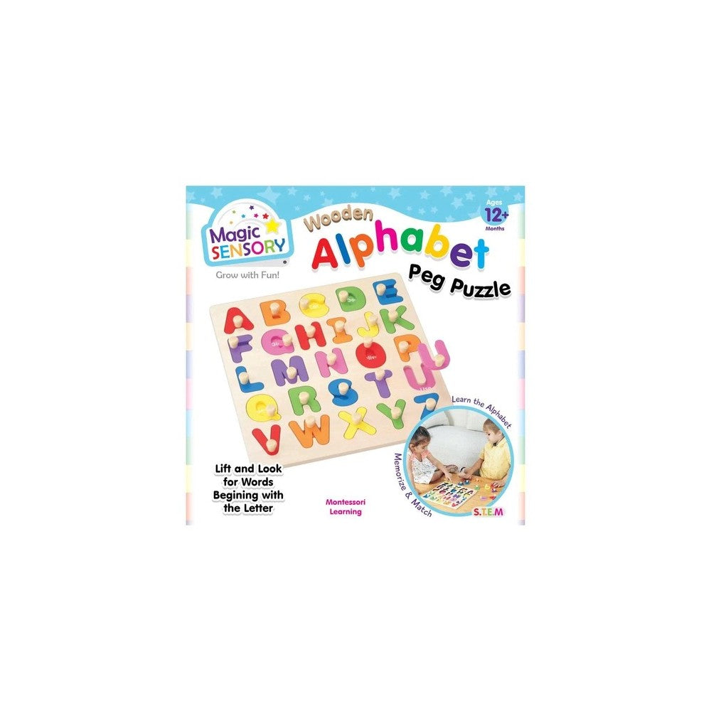 Puzzle - BMS - Wooden Alphabet Peg Puzzle