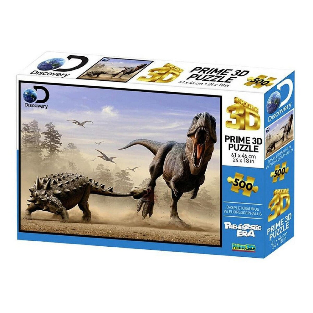 PREORDER Lenticular 3D 500Pc Dino Fight