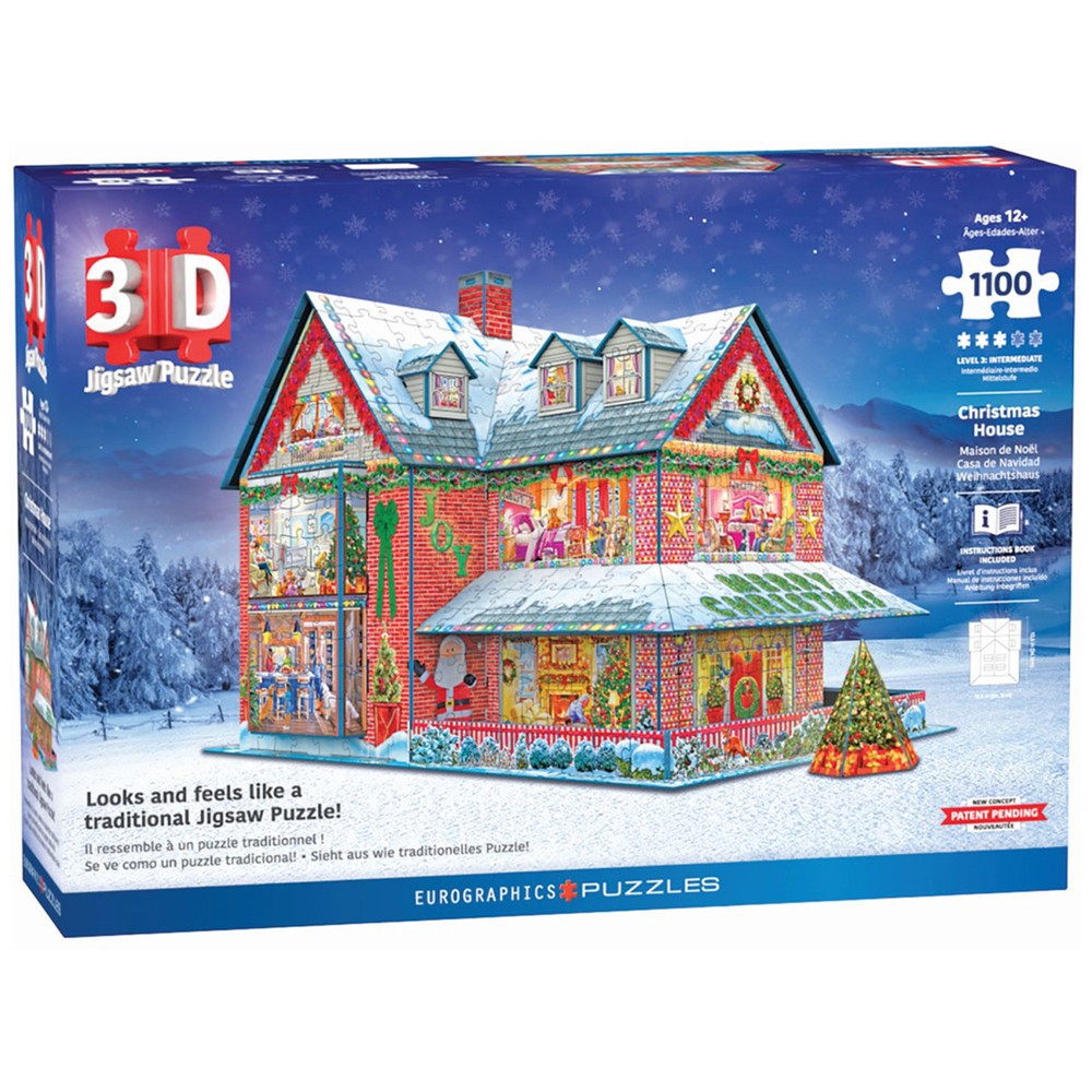 Puzzle - Eurographics - 3D Christmas House 1100pcs