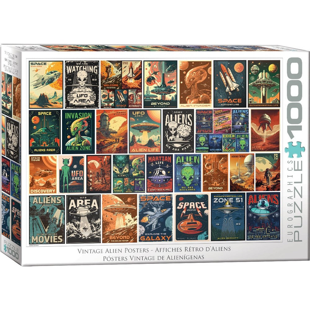 Puzzle - Eurographics - Alien Invasion Collage 1000pcs