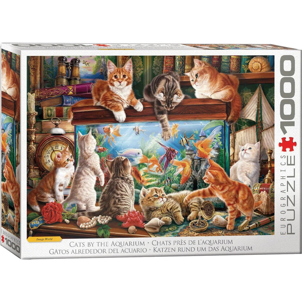 Puzzle - Eurographics - Cats By Aquarium 1000pcs