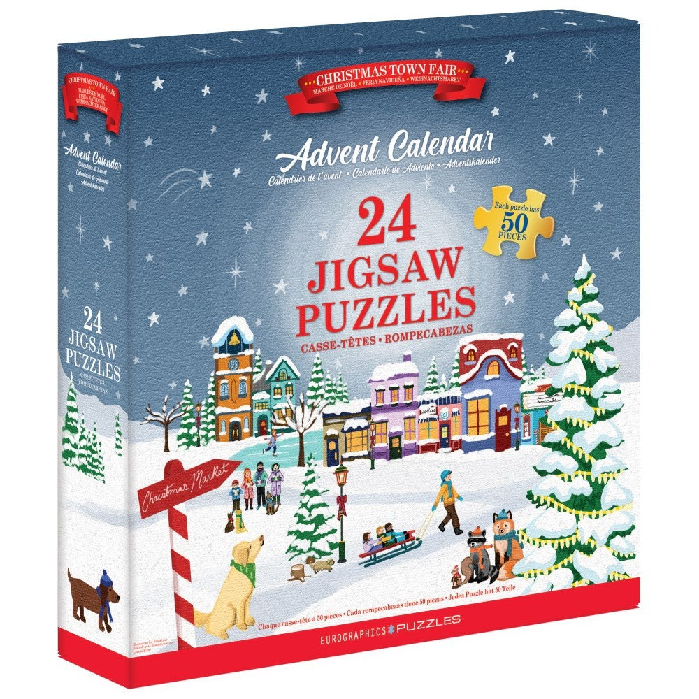 PREORDER Puzzle - Eurographics - Christmas Town Advent Calendar
