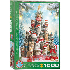 Puzzle - Eurographics - Christmas Tree Cats 1000pcs