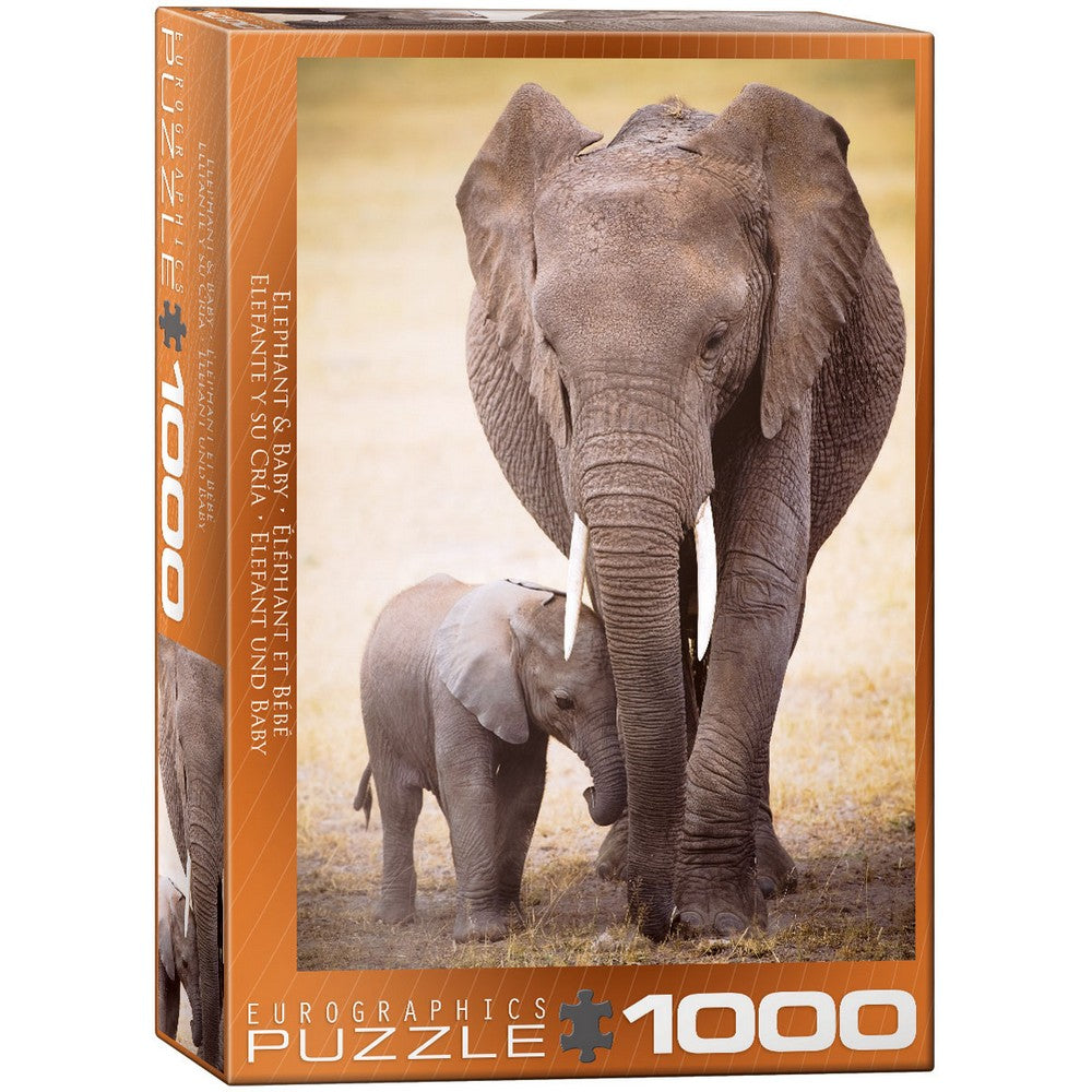 Puzzle - Eurographics - Elephant & Baby 1000pc