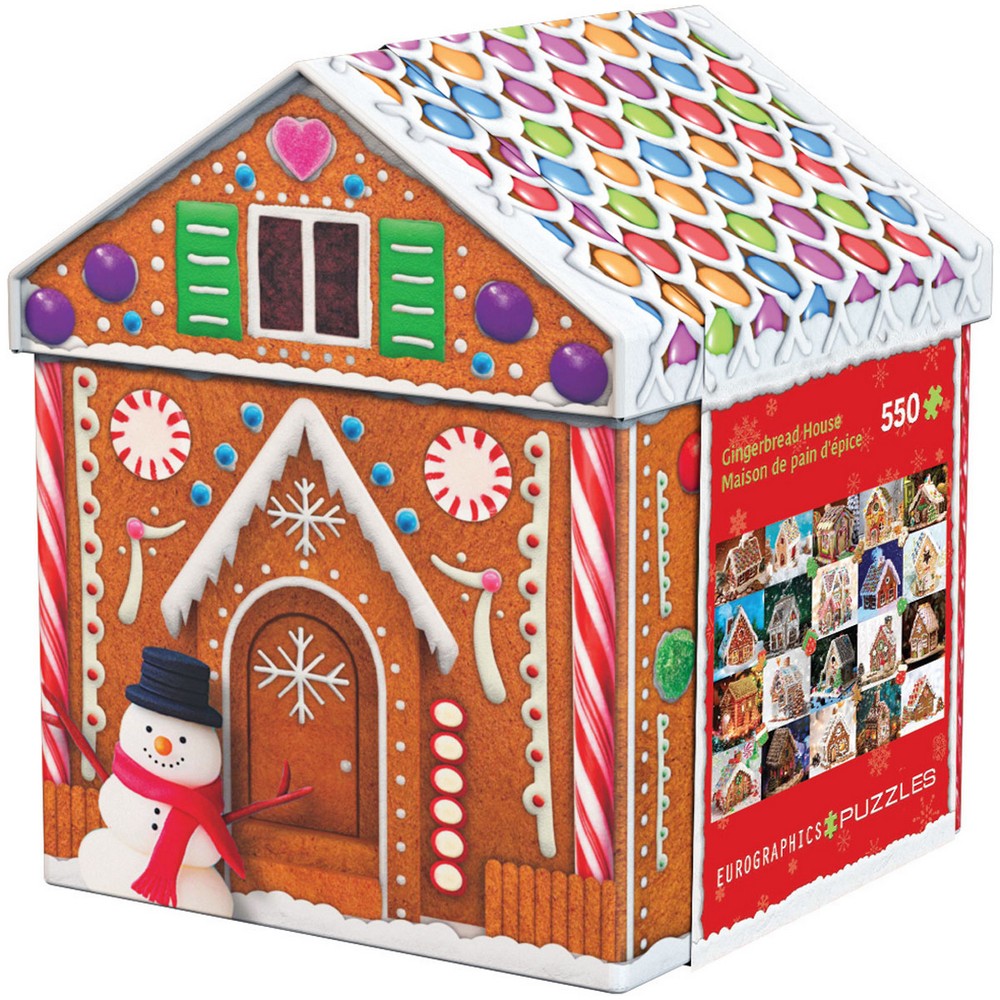 Puzzle - Eurographics - Gingerbread House 550P Tin