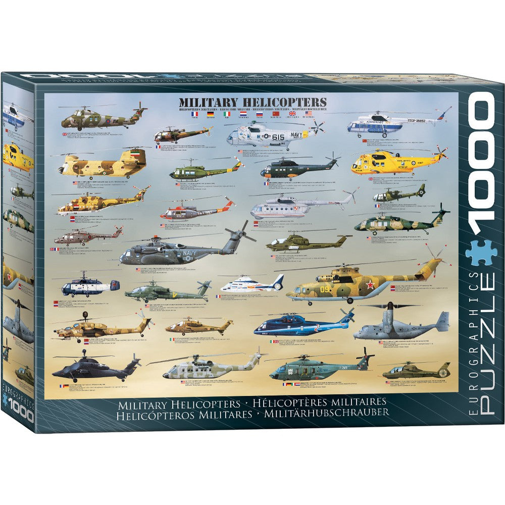 Puzzle - Eurographics - Military Helicopters 1000pc