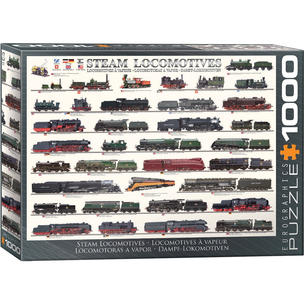 Puzzle - Eurographics - Steam Locomotives 1000pc