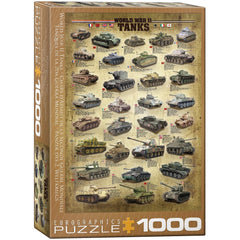 Puzzle - Eurographics - World War Ii Tanks 1000pc