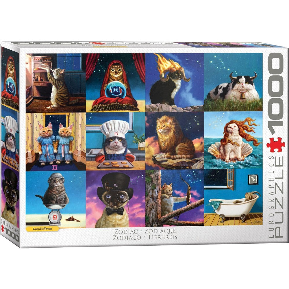 Puzzle - Eurographics - Zodiac Cats 1000pcs