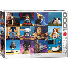 Puzzle - Eurographics - Zodiac Cats 1000pcs