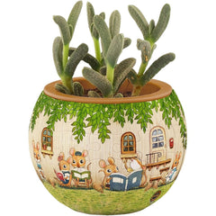 Puzzle - 3D - Flowerpot - Happy Reading