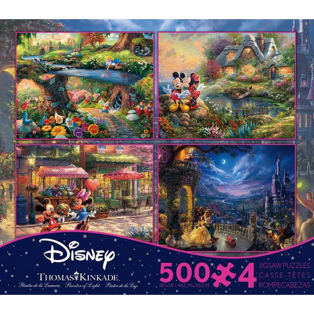 Puzzle - Ceaco - Kinkade Disney 500Pc 4-In-1 #5