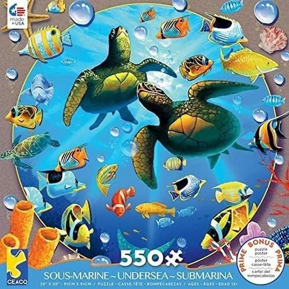 Puzzle - Ceaco - Undersea Turtles Play 550Pc