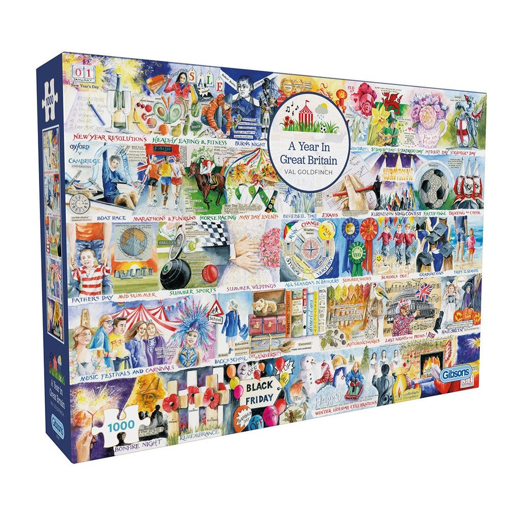 Puzzle - Gibsons - A Year In Great Britain 1000Pc