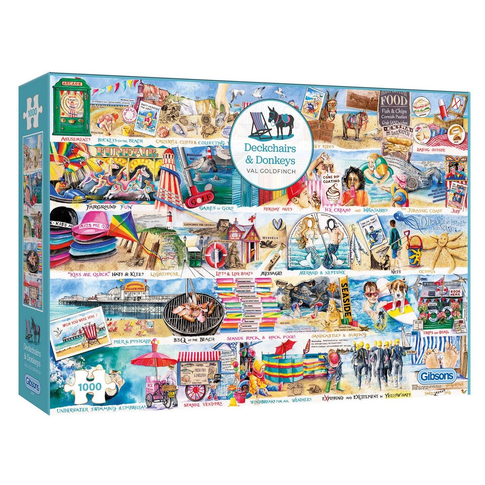 Puzzle - Gibsons - Deckchairs & Donkeys 1000Pc