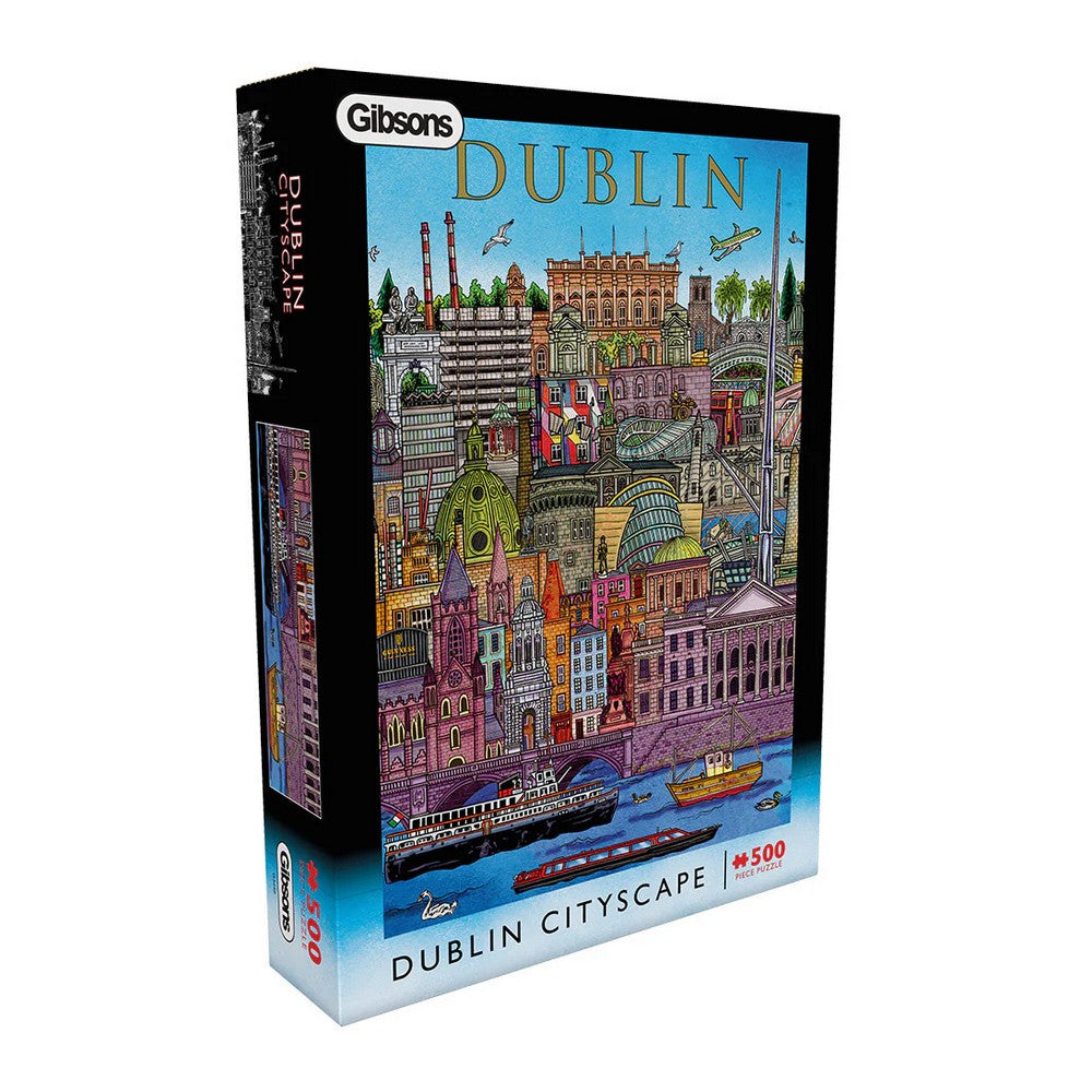 PREORDER Puzzle - Gibsons - Dublin Cityscape 500Pc