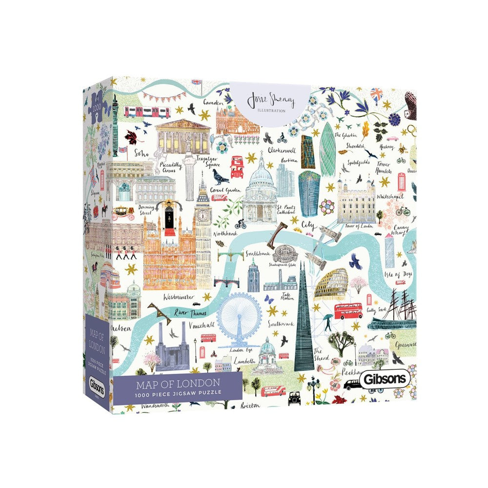 PREORDER Puzzle - Gibsons - Map Of London 1000Pc