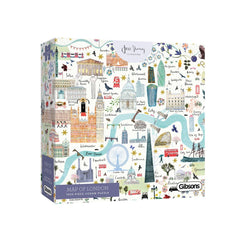 PREORDER Puzzle - Gibsons - Map Of London 1000Pc