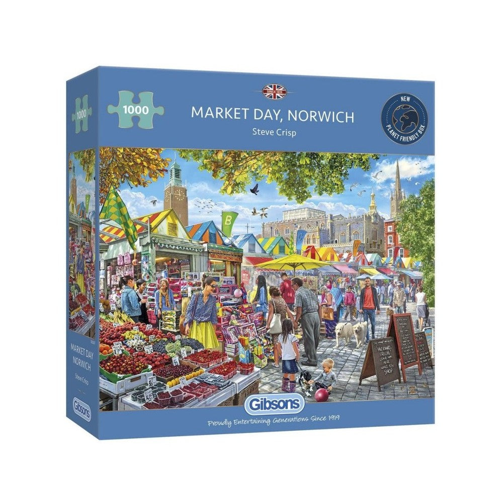Puzzle - Gibsons - Market Day Norwich 1000Pc