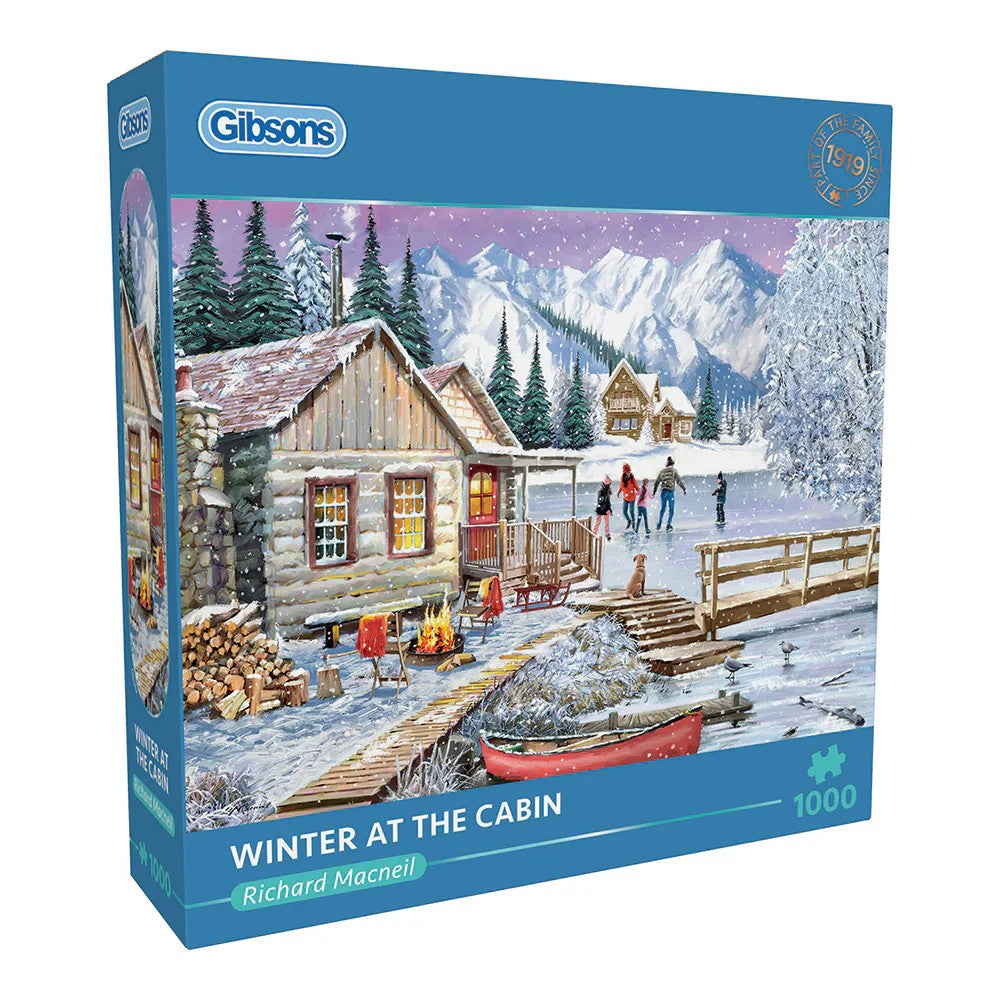 PREORDER Puzzle - Gibsons - Winter At The Cabin 1000Pc