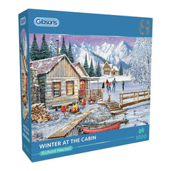 PREORDER Puzzle - Gibsons - Winter At The Cabin 1000Pc