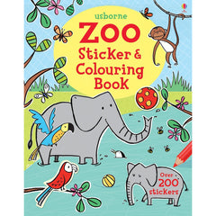 Zoo Sticker & Colouring Book