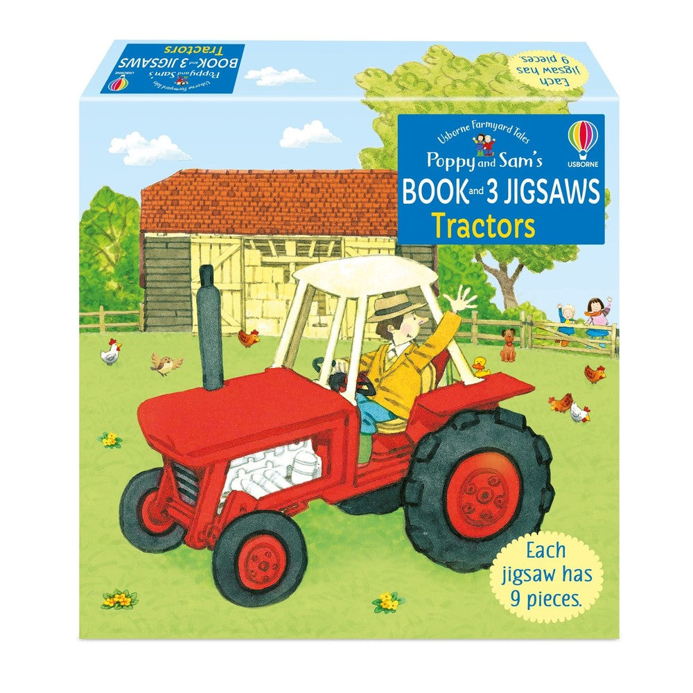 Tractors Book & 3 Jigsaws