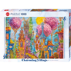 Puzzle - Heye - Charming Village; Pink Trees