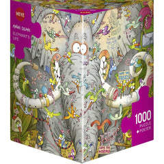 Puzzle - Heye - Degano; Elephants Life 1000Pc