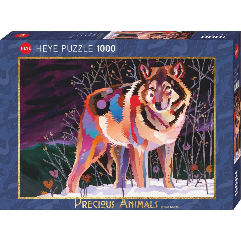 Puzzle - Heye - Precious Animals; Night Wolf