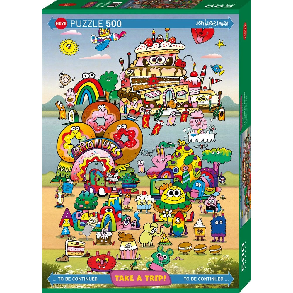 Puzzle - Heye - Take A Trip; Burgerman 500Pc