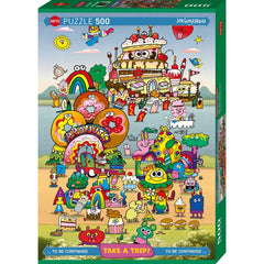 Puzzle - Heye - Take A Trip; Burgerman 500Pc