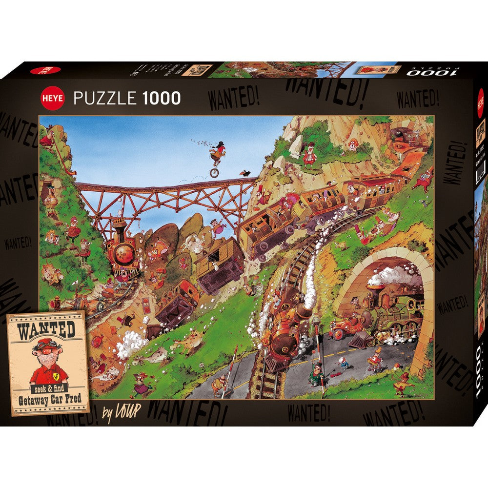 Puzzle - Heye - Wanted; Getaway Car Fred 1000P