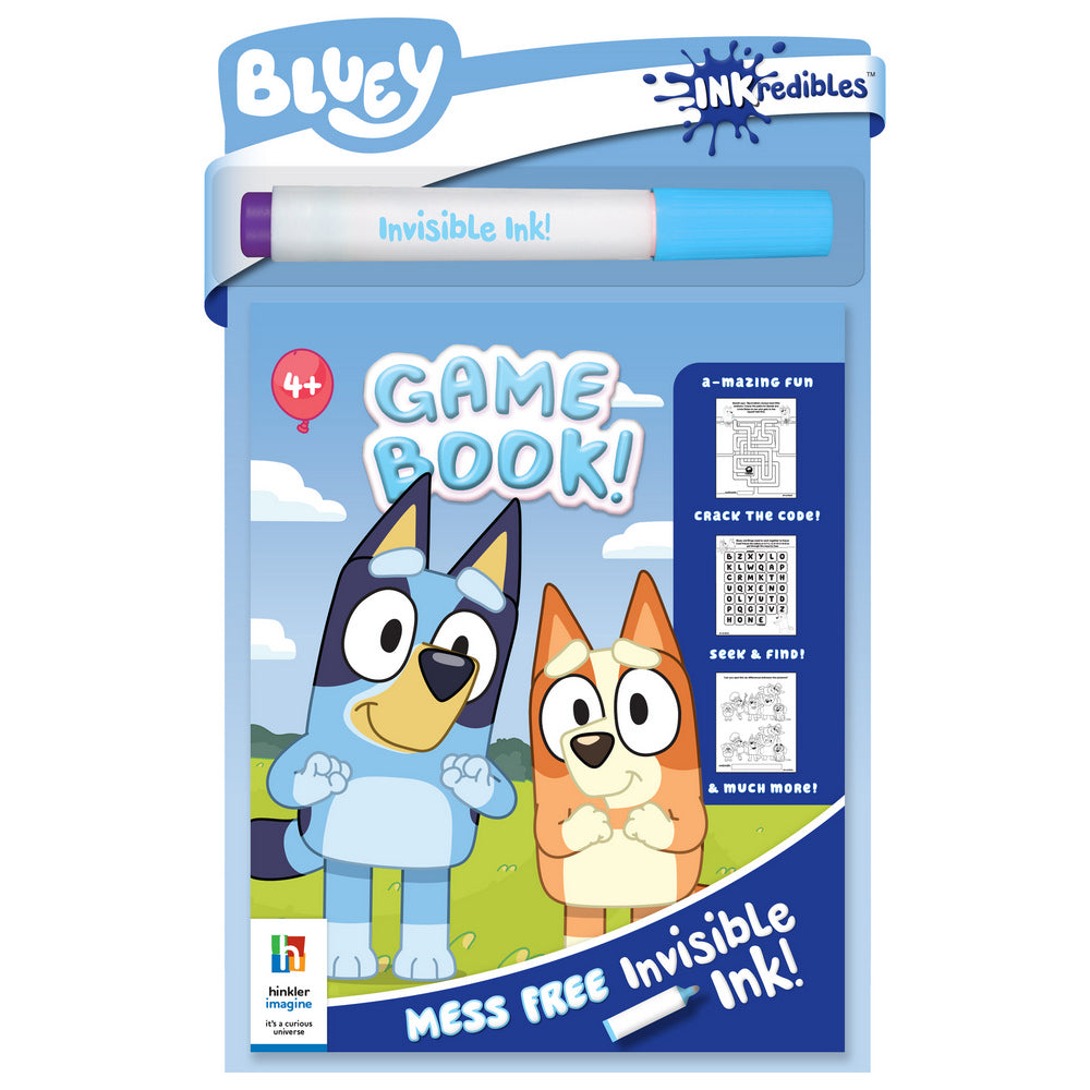 PREORDER Bluey Invisible Ink Game Book