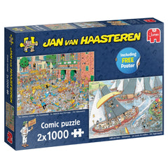 PREORDER Puzzle - Jumbo Jan van Haasteren - Cheese Market 2X1000Pc