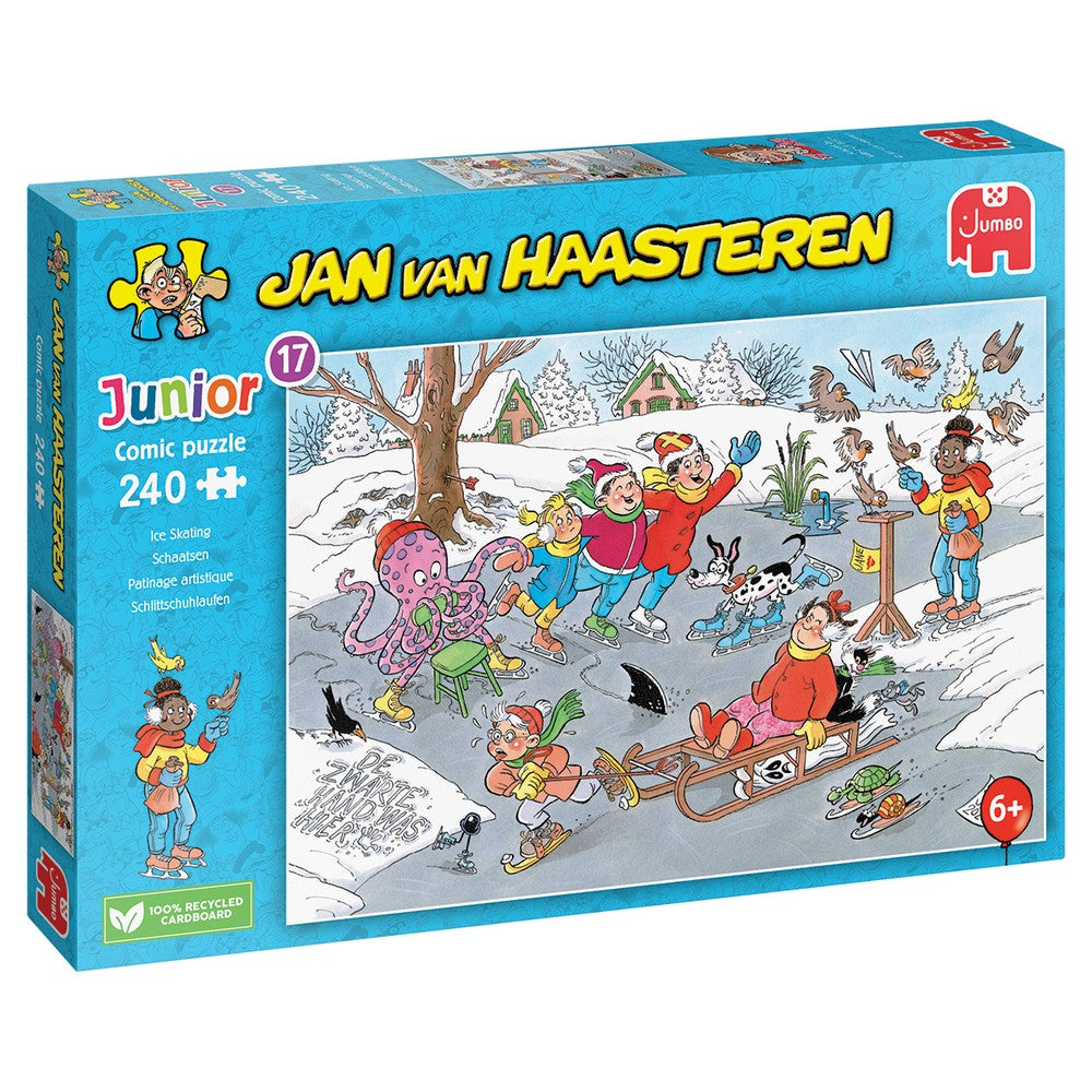 PREORDER Puzzle - Jumbo Jan van Haasteren - Kids; Ice Skating 240Pc