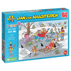 PREORDER Puzzle - Jumbo Jan van Haasteren - Kids; Ice Skating 240Pc